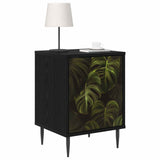 Bedside Cabinet ELBURG 2 pcs Black Oak 36 x 33 x 51 cm 8007238