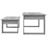 Coffee Table Set 2 pcs Grey Sonoma Engineered Wood 8000137