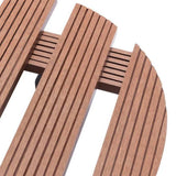 Plant Trolleys 4 pcs Brown 30x7,5 cm WPC 3143925