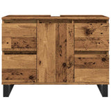Bathroom Sink Cabinet Old Wood 80x33x60 cm Engineered Wood 857238