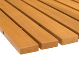 Bath Mat Folding Brown 100 x 60 cm Solid Acacia Wood 42025253