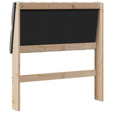 Upholstered Headboard Taupe 90 cm Solid Pine Wood 879362