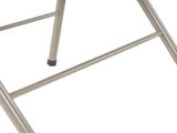 4pcs Elegant Foldable Iron & PVC Chairs for Convention & Exhibition Light Brown 07394569