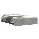 Bed Frame without Mattress Concrete Grey 150x200cm Engineered Wood 3295649