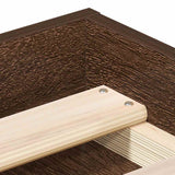 Bed Frame without Mattress Brown Oak 120x190 cm Small Double Small Double 3203900