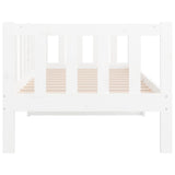 Day Bed without Mattress White 80x200cm Solid Wood Pine 814685