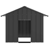 Dog House with Roof 131x101x102 cm Galvanised Steel 4100917