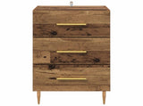 Bedside Cabinet Old Wood 40 x 40 x 66 cm Engineered Wood 882107