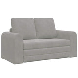 Folding Sofa Bed Light Grey 148 x 71 x 83 cm Velvet 42030509
