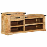 Bench with Drawer Brown 110 x 35 x 50 cm Rough Mango 4019631