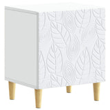 Bedside Table White 43 x 34.5 x 50 cm Engineered Wood 895025