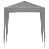 Party Tent 200 x 200 x 240 cm Light Grey PE and Steel 42032985