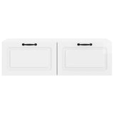 Wall-Mounted TV Cabinet High Gloss White 98 x 41 x 30 cm 899379