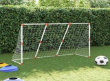 Kids' Football Goal with Balls 2-in-1 White 184x64x124 cm 4008437