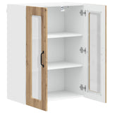 Wall Glass Cabinet PORTO Artisan Oak 60 x 31 x 80 cm 885444
