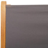 Reclining Garden Chairs 4 pcs Anthracite Fabric and Solid Wood 3214541