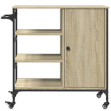 Kitchen Trolley Sonoma Oak 87.5x38.5x84.5 cm Engineered Wood 842387