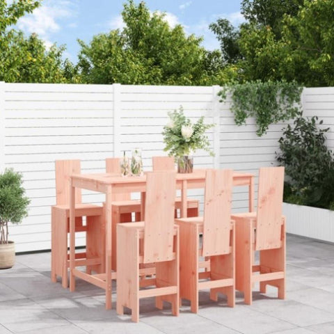 7 Piece Garden Bar Set Solid Wood Douglas 3157786