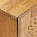 Sideboard with Storage Brown 60 x 33 x 75 cm Solid Mango Wood 4018070