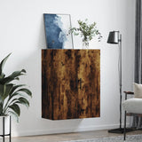Wall Mounted Cabinet Smoked Oak 69.5x34x90 cm 828449