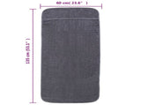 Beach Towels 4 pcs Anthracite 60x135 cm Fabric 400 GSM 3157054