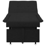 Sofa Bed Black 194 x 50 x 82 cm Plywood 42008584