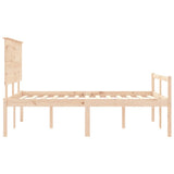 Senior Bed without Mattress 140x200 cm Solid Wood 3195481