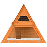 Rabbit Hutch Solid Pine & Fir Wood 152x128x108 cm 170643
