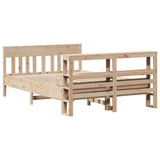 Bed Frame without Mattress 120x190 cm Small Double Solid Wood Pine 3306282