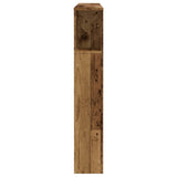 Headboard Cabinet Old Wood 140x18.5x102.5 cm Engineered Wood 856880