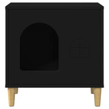 Cat House Black 51 x 30 x 52 cm Engineered Wood 8000663