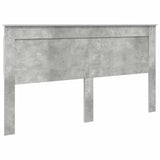 Bed Frame with Drawer Concrete Grey 200 x 200 cm Engineer Wood 3410154