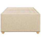 Bed Frame without Mattress Cream 100x200 cm Fabric 3284713