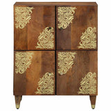 Sideboard with Shelf Brown 60 x 33 x 75 cm Solid Mango Wood 4018762