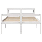 Senior Bed with Headboard without Mattress White 120x200 cm 3305864