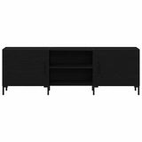 TV Cabinet Set Black Oak 150 x 30 x 50 cm Engineered Wood 862962