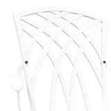 Garden Chair 2 pcs White 53 x 51 x 88.5cm Aluminium 42002400