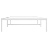 Metal Bed Frame without Mattress White 100x190cm 350907