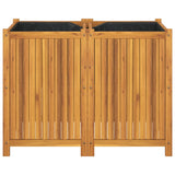 Garden Planter with Liner 100x50x75 cm Solid Wood Acacia 366445