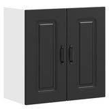 Kitchen Wall Cabinet Kalmar Black Engineered Wood 853578