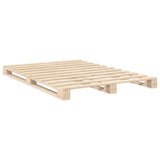 Bed Frame without Mattress with Headboard 160x200 cm Solid Wood 3281577