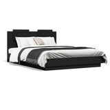 ZNTS Bed Frame without Mattress Black 120x200 cm 3209927