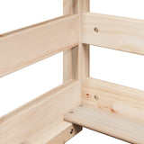 High Sleeper Bed without Mattress 90x200 cm Solid Wood Pine 3282092