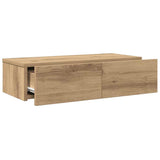 Wall Shelf with Drawers Artisian Oak 60x26.5x15 cm Engineered Wood 859976