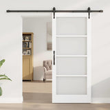 Sliding Door Manual ORKDAL White 86 x 198.5 cm Wood and metal 3332480