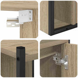 Bathroom Furniture Set 4 pcs Sonoma Oak Engineered Wood 3399397