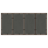 Garden Dining Set 9 pcs Brown Poly rattan 3334868