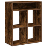 Book Cabinet Smoked Oak 66x31x80 cm Engineered Wood 860296