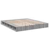 Bed Frame without Mattress Grey Sonoma 200x200 cm 3280452