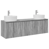 Bathroom Cabinet Set 3 pcs Grey Sonoma 49.5 x 44.5 x 65 cm 3405673